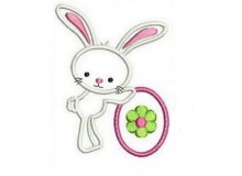 Stickserie Osterfreunde Hasi steht Appli